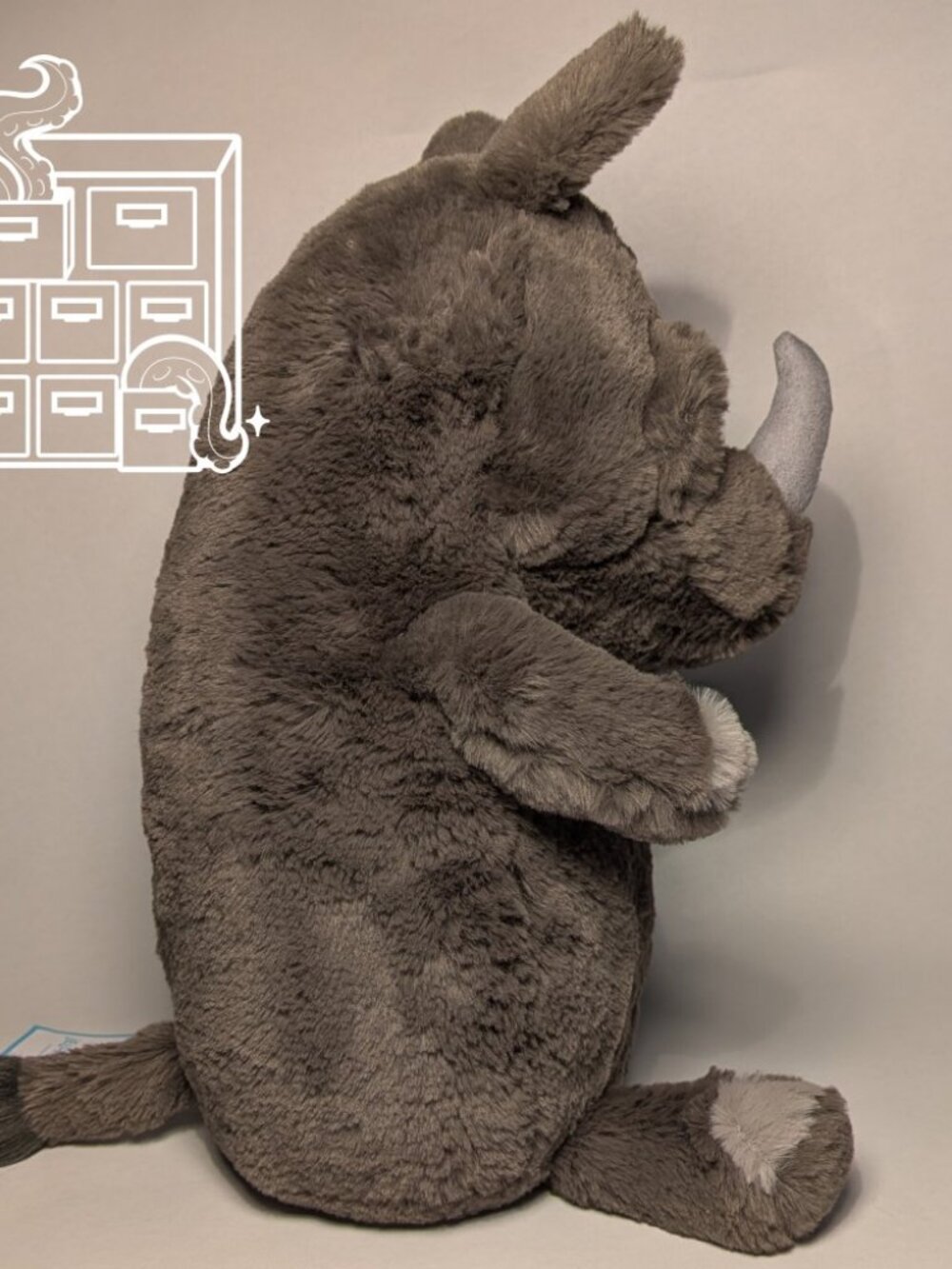 Jellycat Retired Roderick Rhinoceros Rhino ROD2RNO NWT/Display Only - Picture 4 of 8